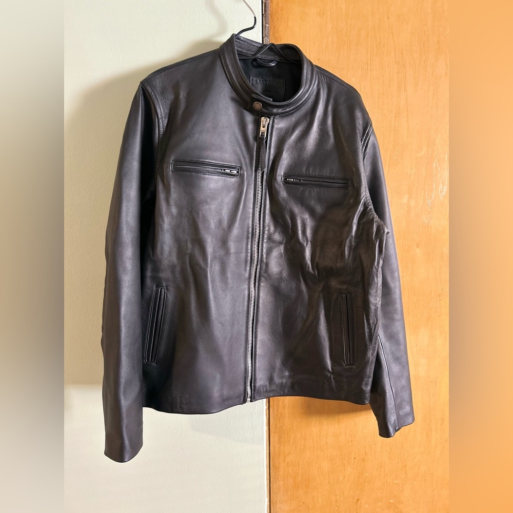 Last Wolf Black Leather Jacket- Size L